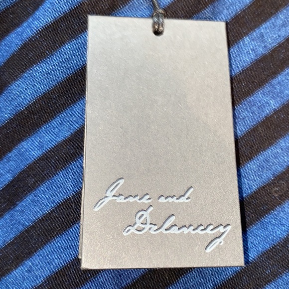 Jane and Delancey 100% Cotton T-Shirt dress horizontal stripe navy black small - Picture 12 of 13